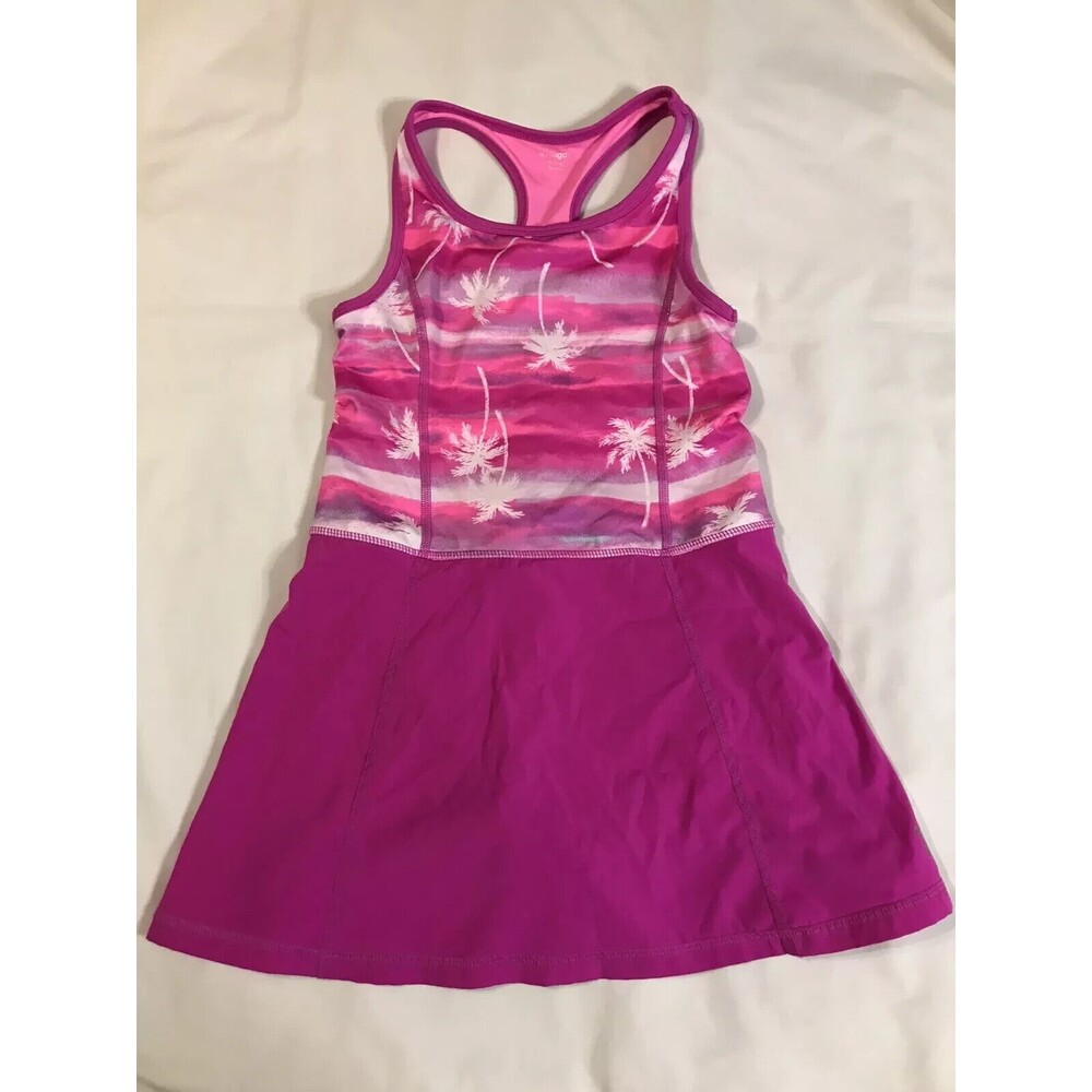 Gymboree Girls M 7/8 Pink Gymgo Activewear Dress Built-In Shorts